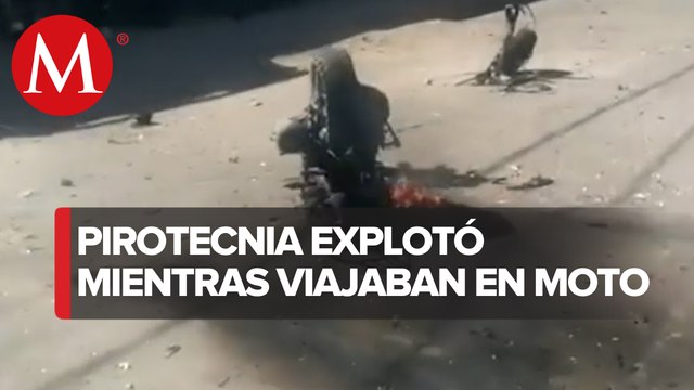 Explosión de pirotecnia deja dos lesionados en Tultepec, Edomex
