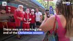 Brazil's Santa Claus school graduates celebrate end of festive season