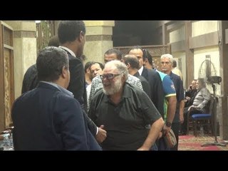 نجوم الفن في عزاء جميل راتب "جنتل مان مصر" بالحامدية الشاذلية