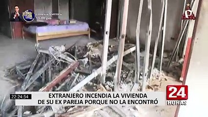 SJL: sujeto robó pertenencias de su expareja e incendió departamento en el que ella vivía
