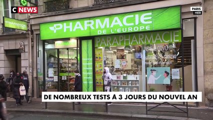 Coronavirus - A l’approche du réveillon du 31 décembre, les pharmacies accueillent de plus en plus de personnes souhaitant se faire tester - VIDEO