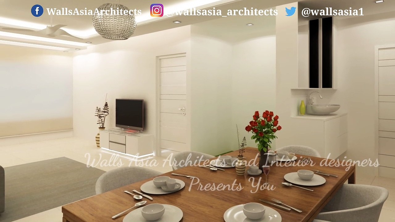 Sleek and Aesthetic Apartment Interiors | Walls Asia Architects and Engineers