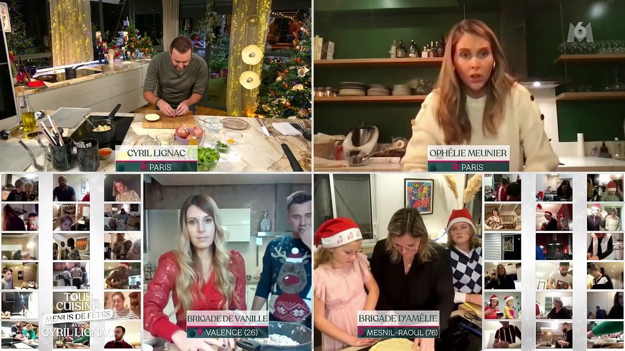 Ophélie Meunier est l'invitée de "Tous en cuisine" présenté par Cyril Lignac et Jérôme Anthony  sur M6