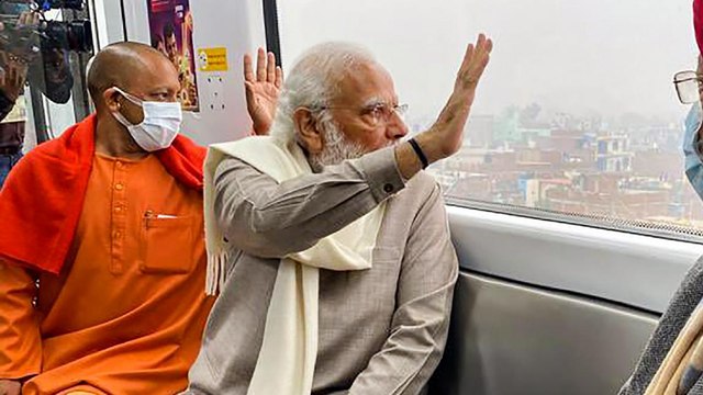 PM Modi launches nine-km long section of Kanpur Metro