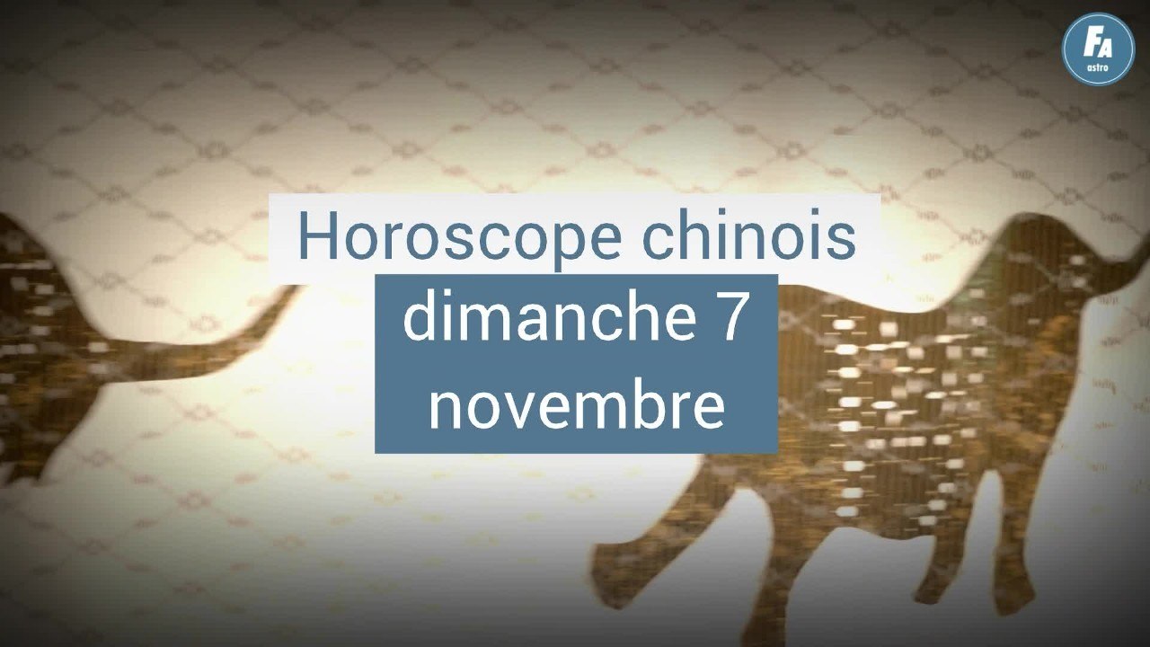 FEMME ACTUELLE - Horoscope chinois du jour, Chèvre de Terre, du dimanche 7 novembre 2021
