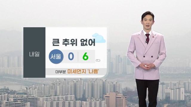 [날씨] 내일 큰 추위 없지만 대부분 미세먼지 '나쁨'...곳곳 눈비 / YTN