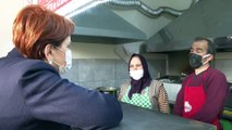 İYİ Parti Genel Başkanı Meral Akşener, Uşak Eşme ilçesi esnaf ziyareti