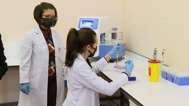 Evlenecek çiftlere uygulanan ücretsiz SMA taramasının yapıldığı laboratuvar basına tanıtıldı