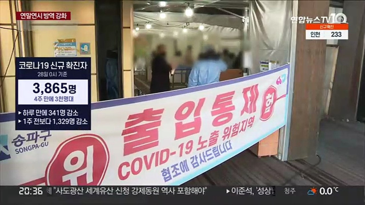 4주 만에 3천명대 확진…위중증 8일째 1천명대