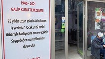 75 yıllık iş yerini kapatma kararı aldı