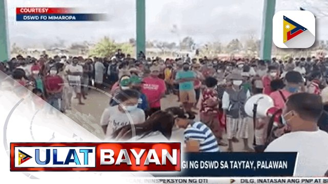 2k family food packs, ipinamahagi ng DSWD sa Taytay, Palawan - Tatlong farm-to-market roads sa Abra, nakumpleto na ang konstruksyon - Dalawang IP villages, nakatakdang itayo ng NHA sa Mati City