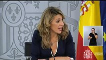 Yolanda Díaz responde a las reticencias de ERC y Bildu sobre la reforma laboral