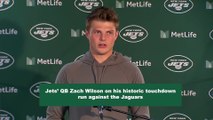 Jets' QB Zach Wilson on Historic Touchdown Run vs. Jaguars