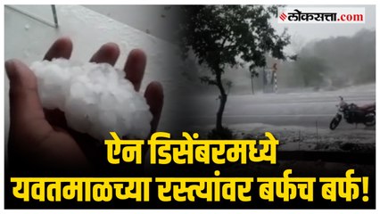 गारपीट आणि अवकाळी पावसाने यवतमाळला झोडपले; रब्बी पिकांचं नुकसान