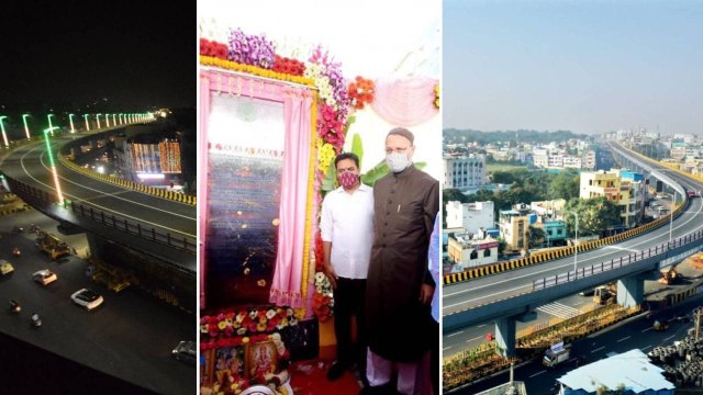 KTR Launches APJ Abdul Kalam Flyover At Owaisi-Midhani Junction | Oneindia Telugu