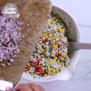 CUISINE ACTUELLE - Salade de riz au thon et aux œufs durs