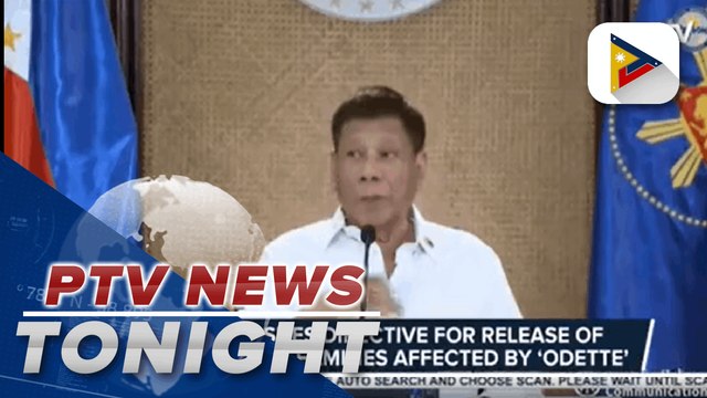 PRRD issues directive for release of cash aid to families affected by 'Odette' | via Mela Lesmoras