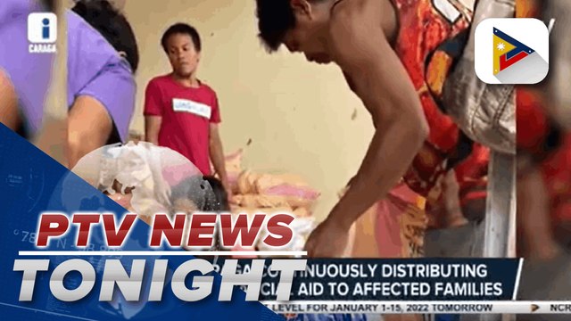 DSWD-CARAGA continuously distributing relief and financial aid to affected families