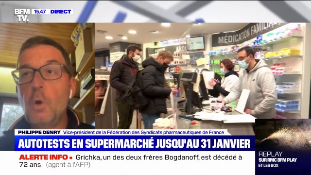 Autotests en vente dans les supermarchés: une fausse bonne idée pour la fédération des Syndicats pharmaceutiques de France