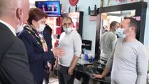 İYİ Parti Genel Başkanı Meral Akşener, esnafı ziyaret etti