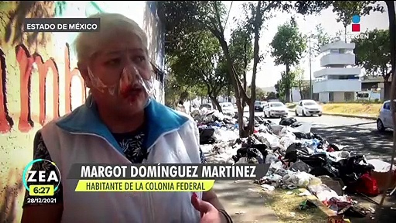 Toluca se llena de basura por falta de pago a trabajadores de limpia