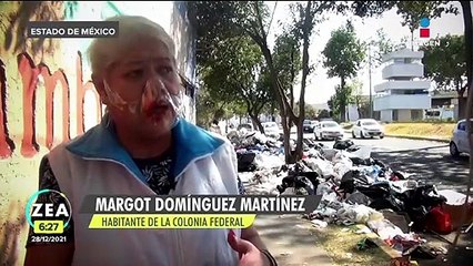 Toluca se llena de basura por falta de pago a trabajadores de limpia