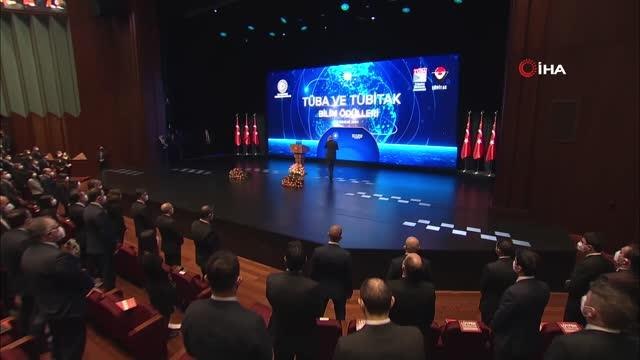Cumhurbaşkanı Erdoğan, TÜBİTAK ve TÜBA Bilim Ödülleri Töreninde konuştu