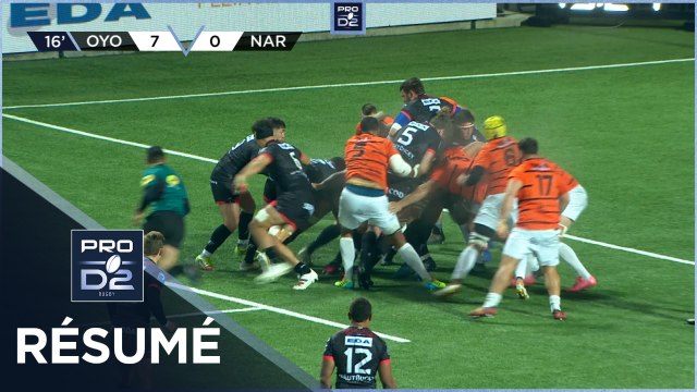 PRO D2 - Résumé Oyonnax Rugby-RC Narbonnais: 70-0 - J15 - Saison 2021/2022