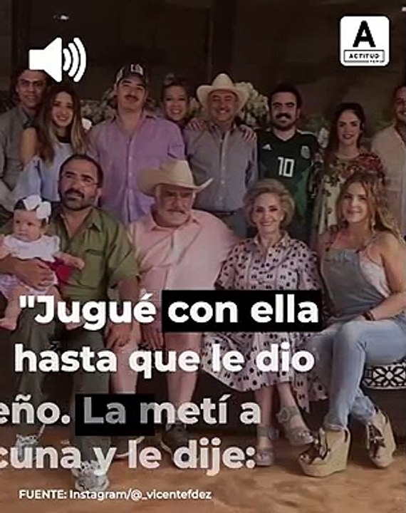 La historia poco conocida de Alejandra, la hija adoptiva de Vicente Fernández.| ActitudFem