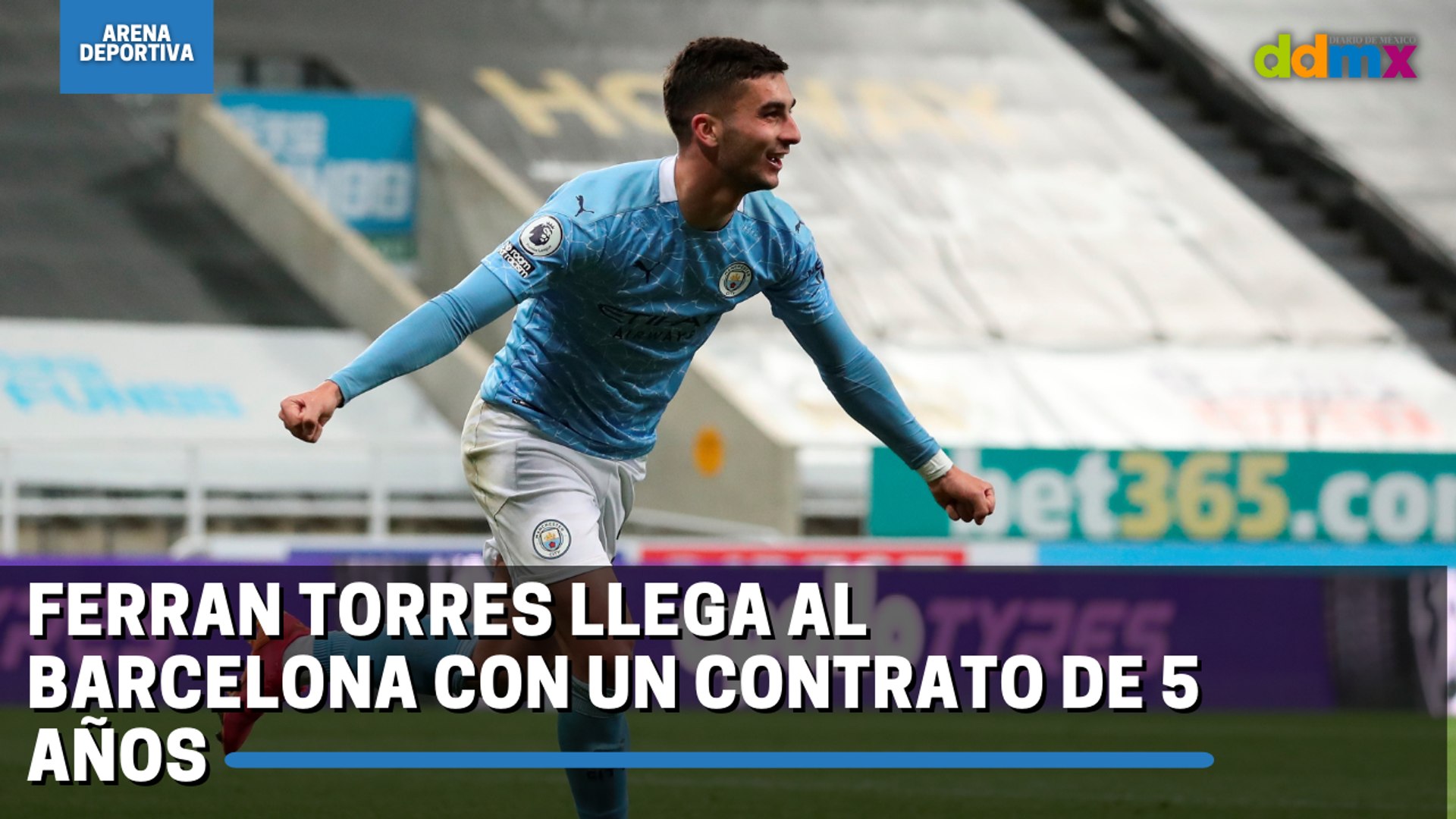 ⁣Ferran Torres llega al Barcelona con un contrato de 5 años