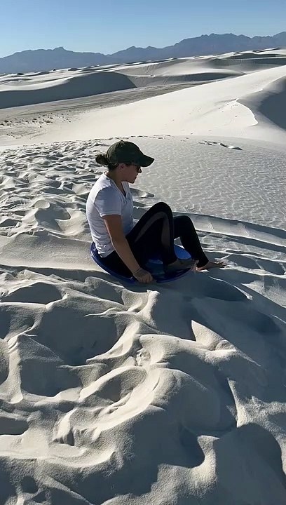 White Sand Sledding Somersault