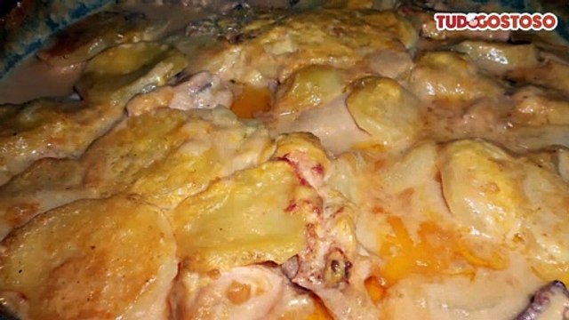 Frango assado ao creme de leite