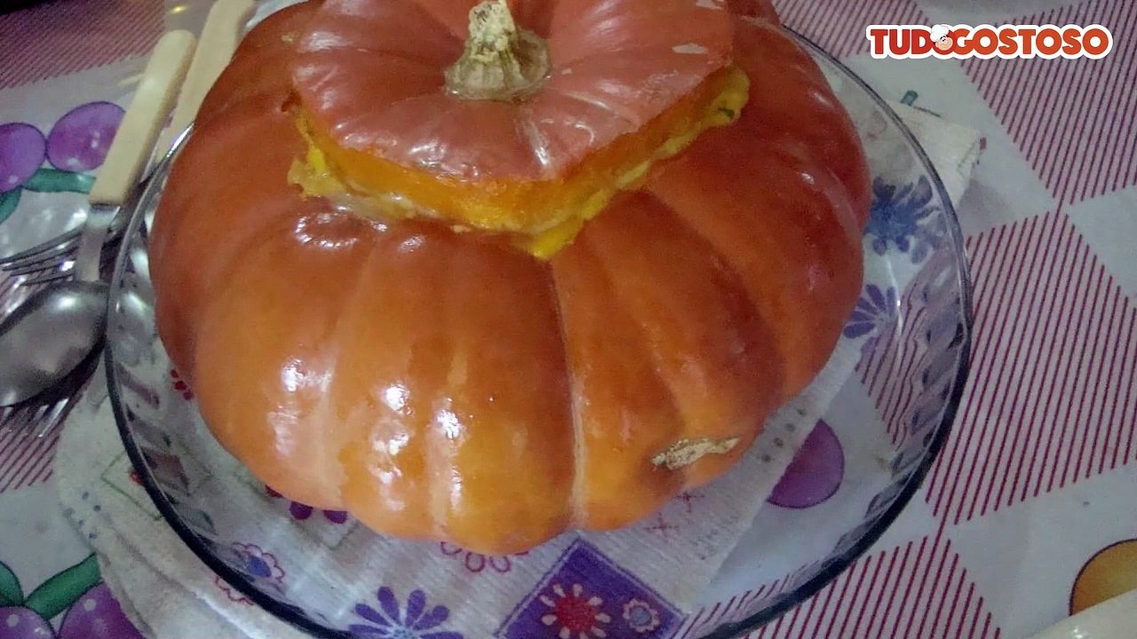 Moranga recheada com camarão da Vovó Mary