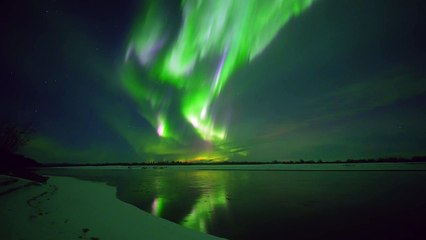 Beautiful Bursts Of Light Over Fairbanks, Alaska