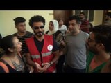 خالد النبوي يقود حملة الناس لبعضيها من أكاديمية الفنون للتبرع بالدم