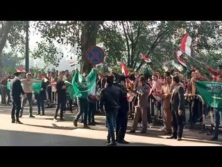 وقفة شعبية للترحيب بولي العهد : يا سلمان قول لأبوك المصريين بيحبوك