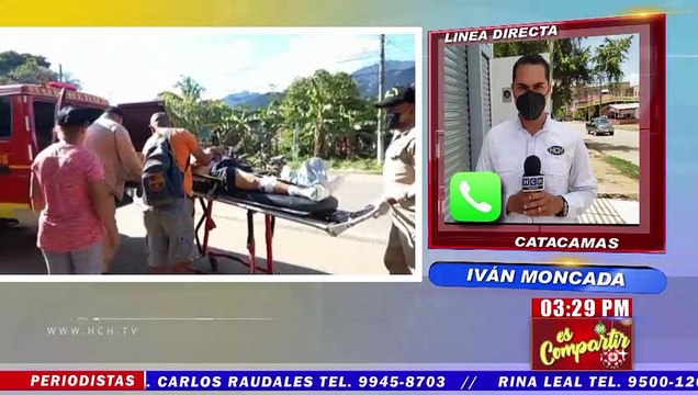 ¡Bárbaro! “Taxcerdo” embiste a motociclista y a un adulto mayor en Catacamas