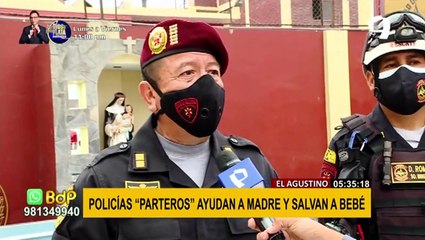 El Agustino: madre y bebé que recibieron ayuda de policías "parteros" fueron internados