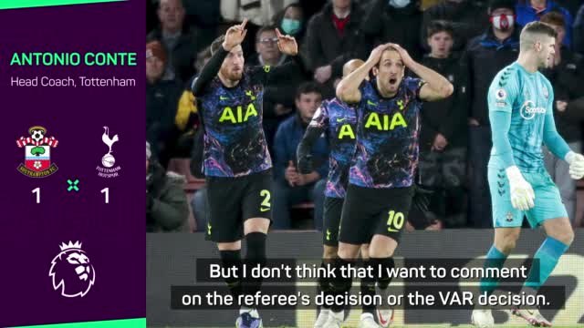 Conte unwilling to question VAR after Saints draw