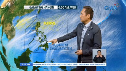 Weather update as of 6:17 a.m. (December 29, 2021) | UB