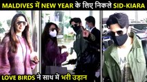 Kiara Advani-Sidharth Malhotra Leave Maldives For Their New Year Celebration | New Year 2022