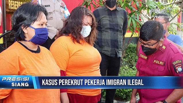 Satreskrim Polresta Barelang Gelar Konfrensi Pers Kasus Perekrutan Pekerja Imigran Ilegal