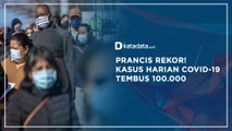 Prancis Rekor! Kasus Harian Covid-19 Tembus 100.000 | Katadata Indonesia