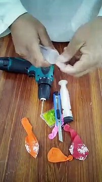 How to make balloon Air pump. #short #youtubeshorts