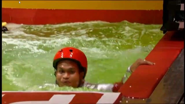 Hole In The Wall Frequent Flyers vs Great Balls Of Fire intro and round 1 red team