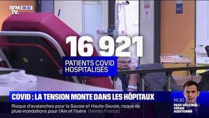 Covid-19: la tension monte dans les hôpitaux