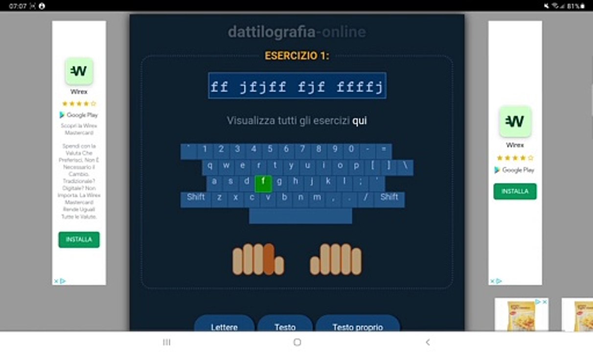 Imparare online a scrivere velocemente sulla tastiera