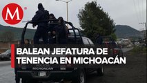 Atacan a balazos Jefatura de Tenencia de San Lorenzo, Michoacán; no hay lesionados
