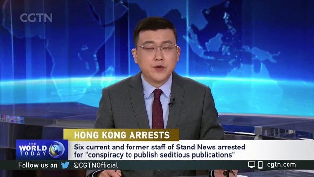 Les autorités de Hong Kong arrêtent six membres actuels et passés du média local indépendant Stand News, accusés de « publication séditieuse » - VIDEO