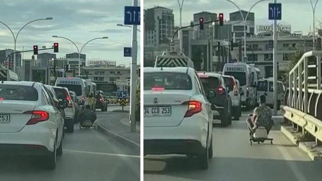 Bursa'da trafikte yaşanan tehlikeli anlar kameralara yansıdı